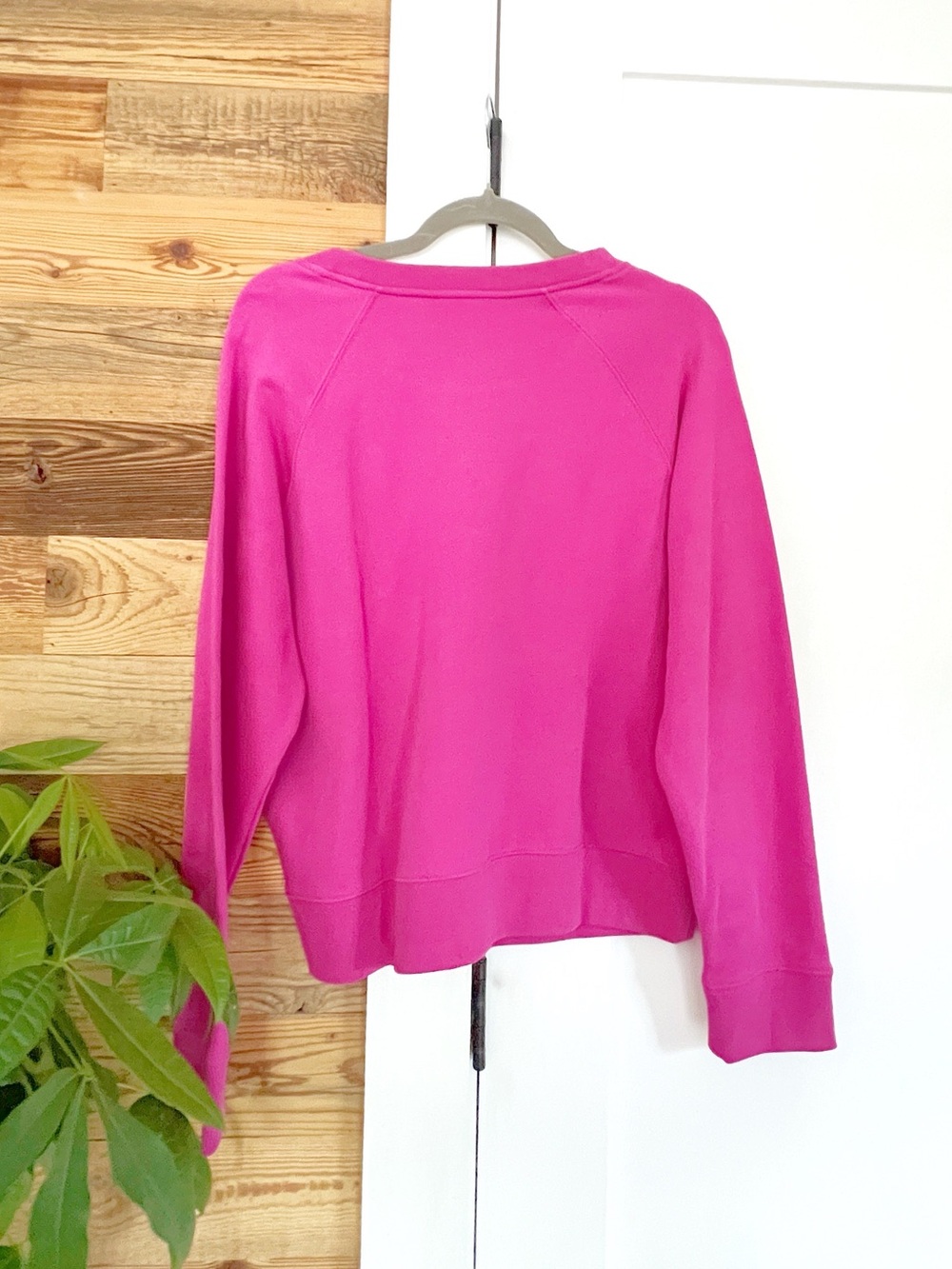 Kate Spade Embroidered Logo Sweatshirt Hot Pink Large - Picture 4 of 5